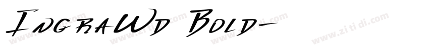 IngraWd Bold字体转换